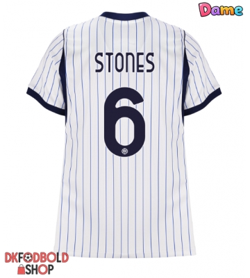 Inter Milan John Stones #6 Udebanetrøje Dame 2026-27 Kort ærmer Inter Milan John Stones #6 Udebanetrøje Dame 2026-27 Kort ærmer